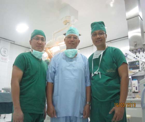 Operasi Bersama Tulang Belakang di RS Saiful Anwar Malang, Maret 2013